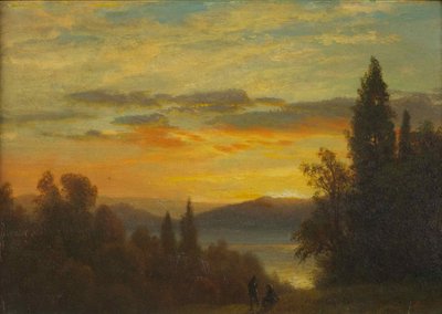 On the Hudson River Near Irvington by Albert Bierstadt
